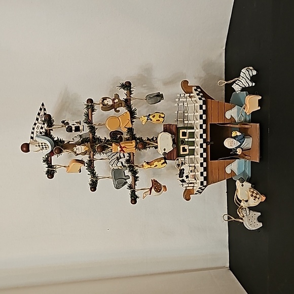 Kurt Adler Wooden Noahs Ark